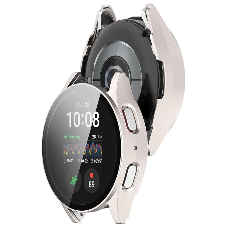 For Samsung Galaxy Watch7 44mm Integrated Watch Case Tempered Glass Screen Film