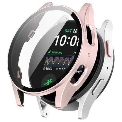 For Samsung Galaxy Watch7 44mm Integrated Watch Case Tempered Glass Screen Film