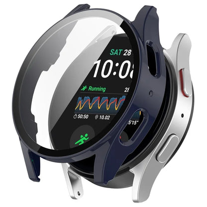 For Samsung Galaxy Watch7 44mm Integrated Watch Case Tempered Glass Screen Film