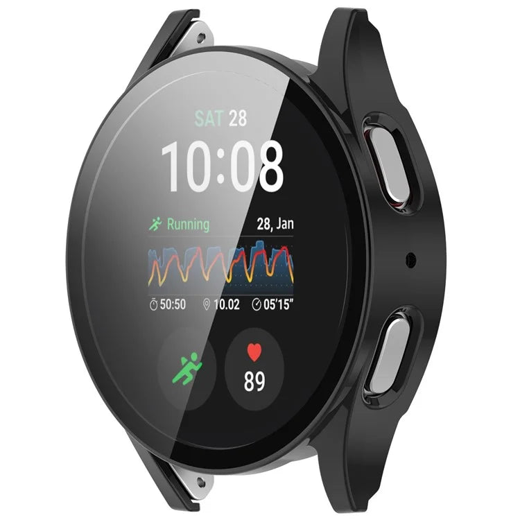 For Samsung Galaxy Watch7 40mm Integrated Watch Case Tempered Glass Screen Protector