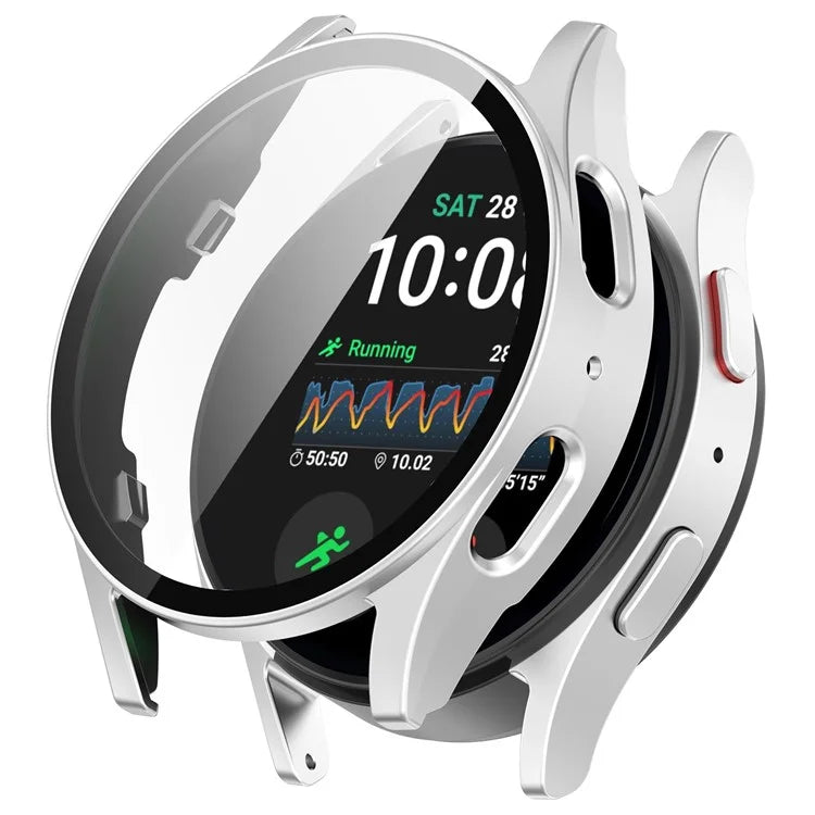 For Samsung Galaxy Watch7 40mm Integrated Watch Case Tempered Glass Screen Protector
