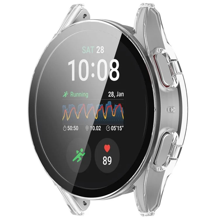 For Samsung Galaxy Watch7 40mm Integrated Watch Case Tempered Glass Screen Protector