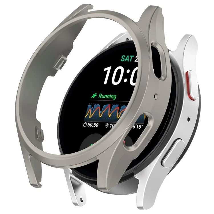 For Samsung Galaxy Watch7 40mm Anti-Drop PC Watch Case Hollow Protective Frame