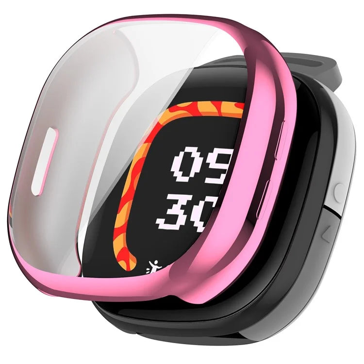 For Fitbit Ace LTE Watch Case Electroplating TPU Full Coverage Protective Cover