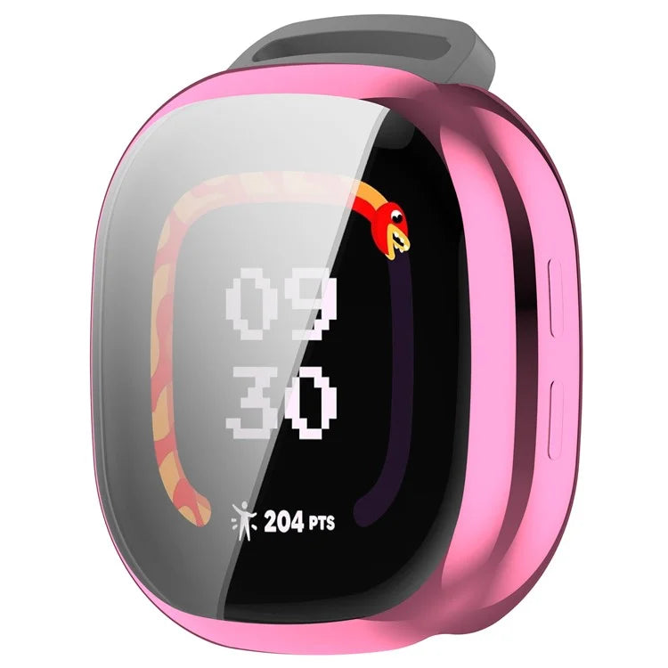 For Fitbit Ace LTE Watch Case Electroplating TPU Full Coverage Protective Cover