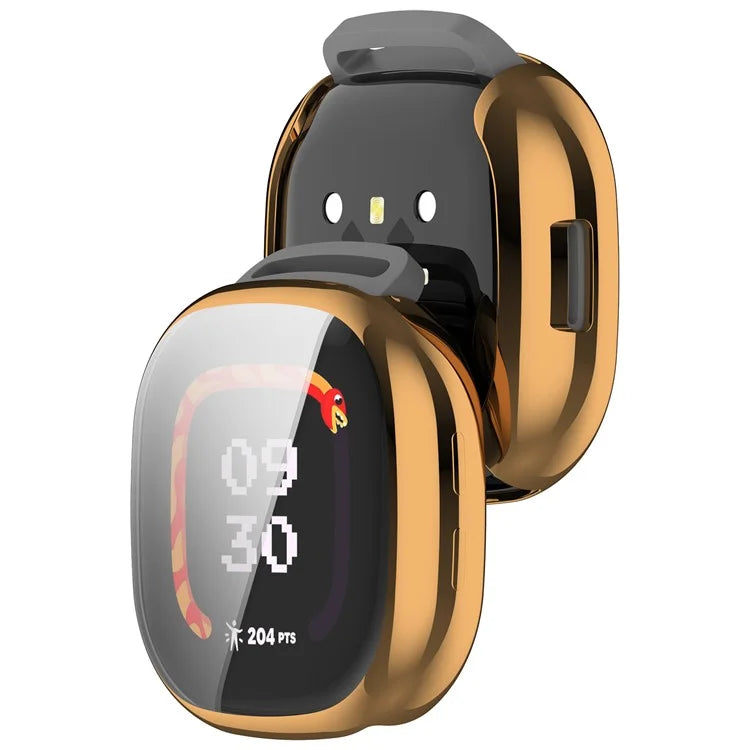 For Fitbit Ace LTE Watch Case Electroplating TPU Full Coverage Protective Cover