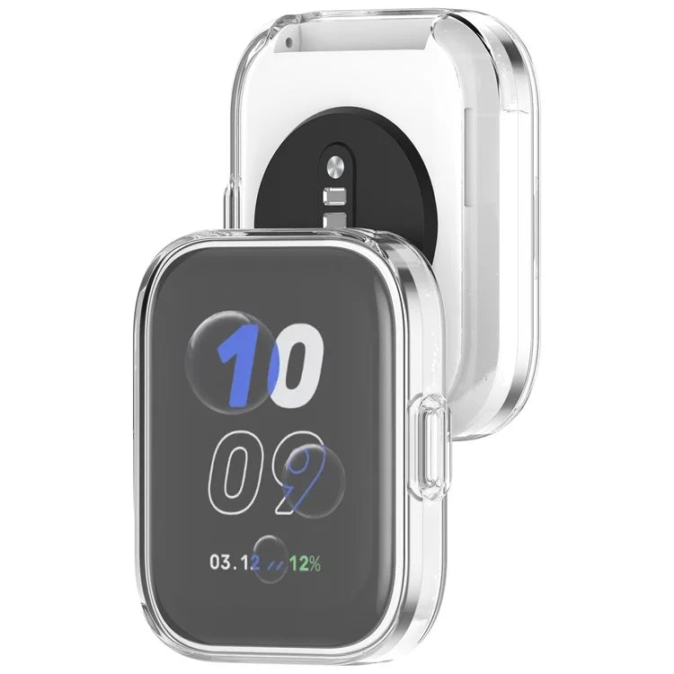 For Amazfit Bip 5 Unity Watch Case Full Coverage TPU Flexible Cover Transparent