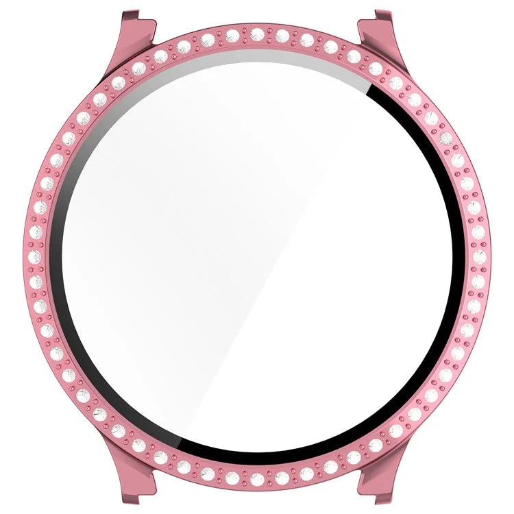For Samsung Galaxy Watch7 44mm Bling Case Electroplating PC Watch Cover with Built-In Screen Protector