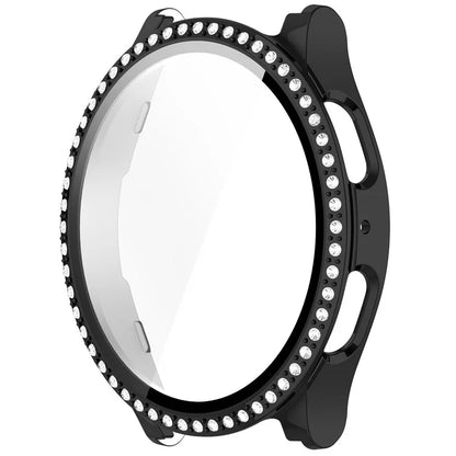 For Samsung Galaxy Watch7 44mm Bling Case Electroplating PC Watch Cover with Built-In Screen Protector