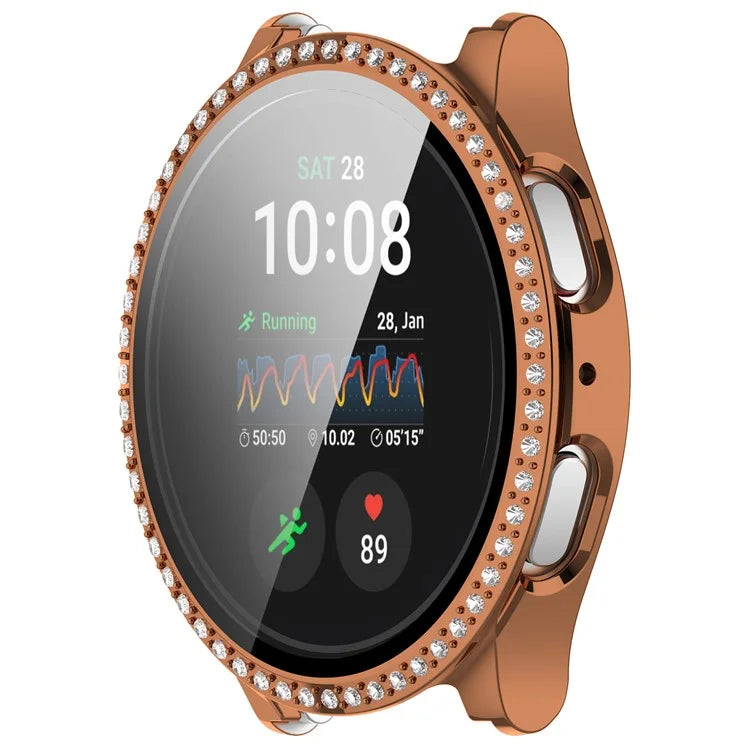 For Samsung Galaxy Watch7 44mm Bling Case Electroplating PC Watch Cover with Built-In Screen Protector
