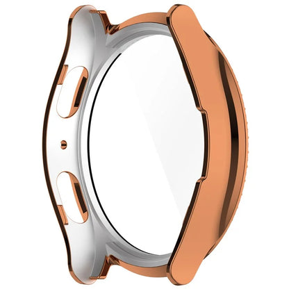 For Samsung Galaxy Watch7 44mm Bling Case Electroplating PC Watch Cover with Built-In Screen Protector