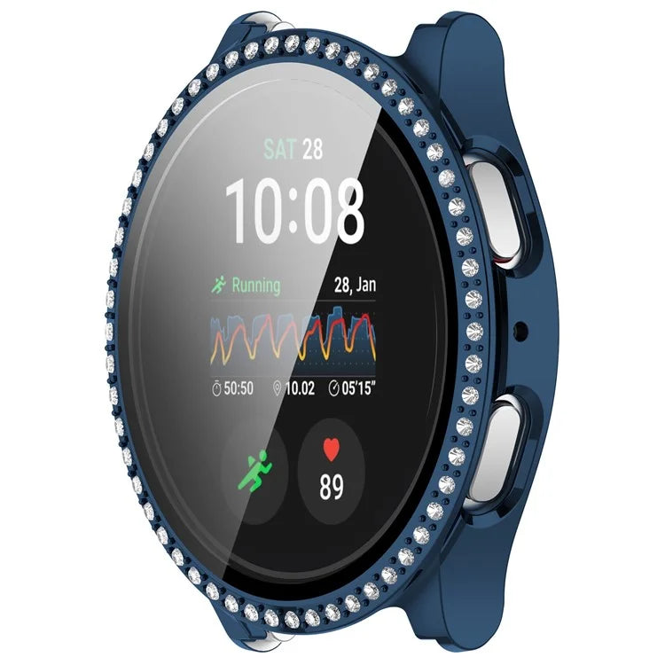 For Samsung Galaxy Watch7 44mm Bling Case Electroplating PC Watch Cover with Built-In Screen Protector