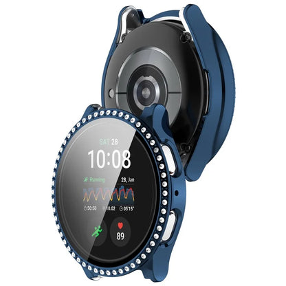 For Samsung Galaxy Watch7 44mm Bling Case Electroplating PC Watch Cover with Built-In Screen Protector