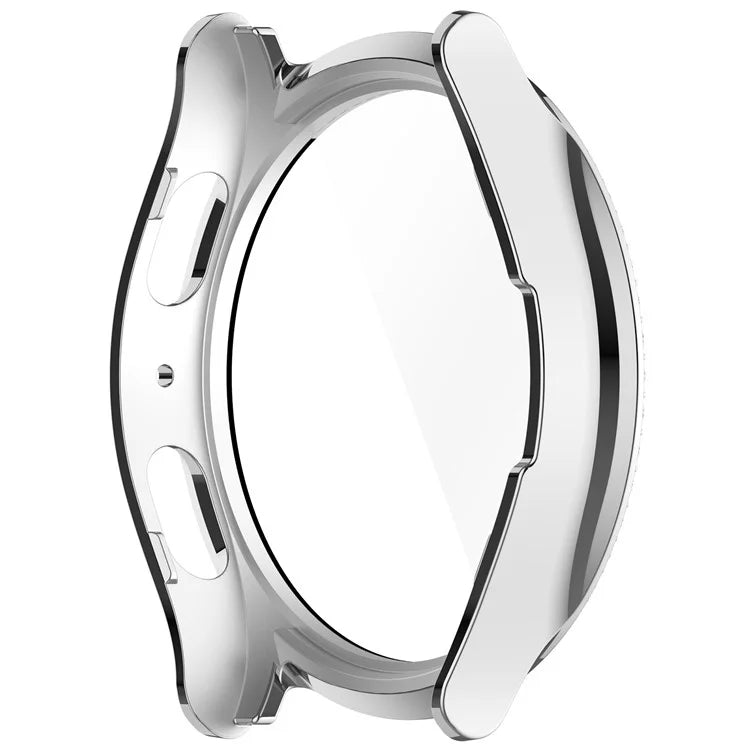 For Samsung Galaxy Watch7 44mm Bling Case Electroplating PC Watch Cover with Built-In Screen Protector