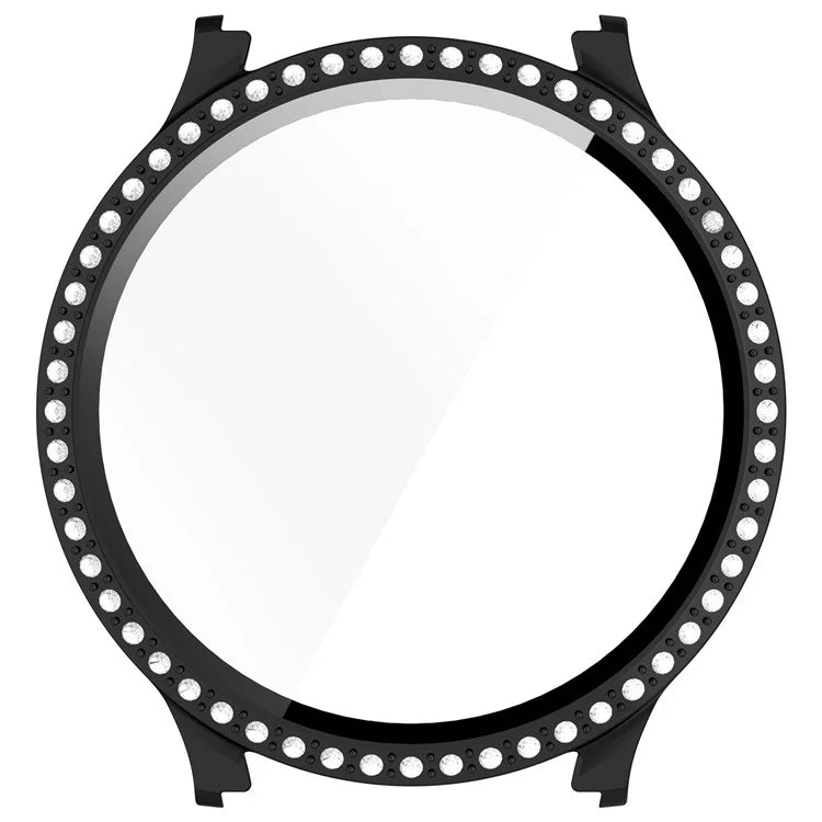 For Samsung Galaxy Watch7 40mm Case Electroplating Hard PC Watch Case Cover with Tempered Glass Film