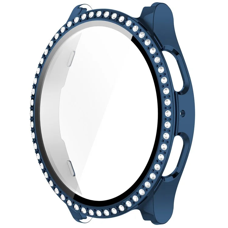 For Samsung Galaxy Watch7 40mm Case Electroplating Hard PC Watch Case Cover with Tempered Glass Film