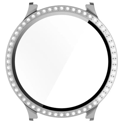 For Samsung Galaxy Watch7 40mm Case Electroplating Hard PC Watch Case Cover with Tempered Glass Film
