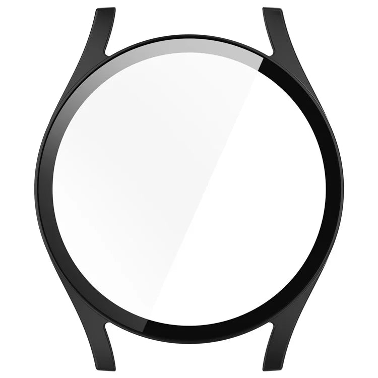 For Samsung Galaxy Watch7 44mm Case Hard PC Overall Protective Cover with Tempered Glass Film