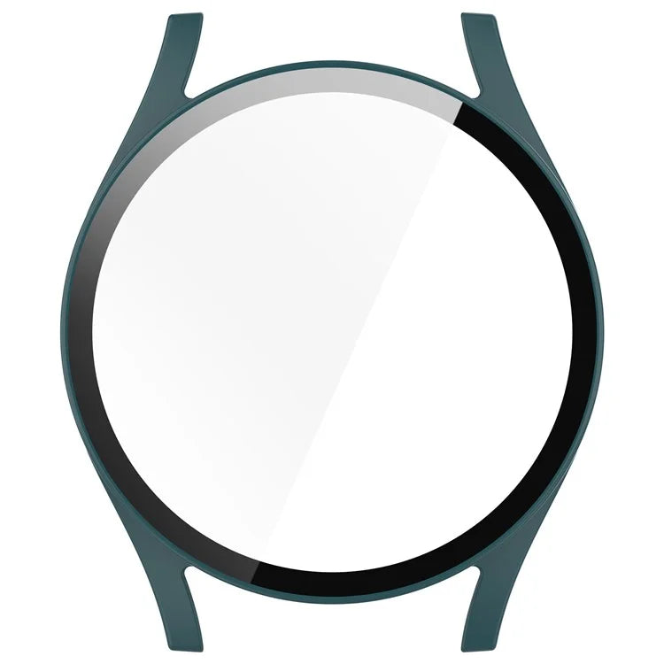 For Samsung Galaxy Watch7 44mm Case Hard PC Overall Protective Cover with Tempered Glass Film