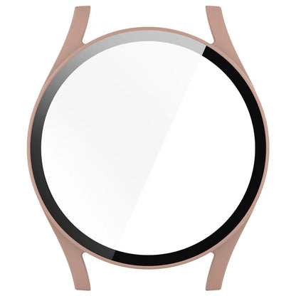 For Samsung Galaxy Watch7 44mm Case Hard PC Overall Protective Cover with Tempered Glass Film