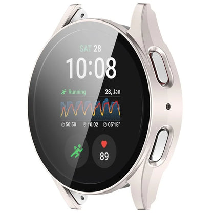 For Samsung Galaxy Watch7 40mm Watch Case PC Cover with Tempered Glass Screen Protector