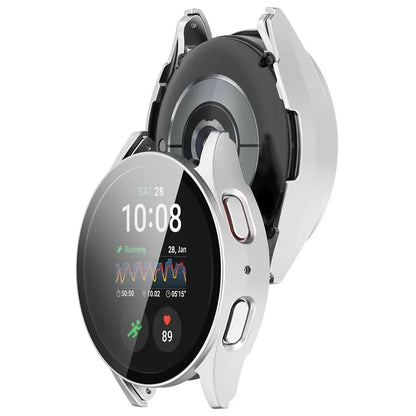 For Samsung Galaxy Watch7 40mm Watch Case PC Cover with Tempered Glass Screen Protector