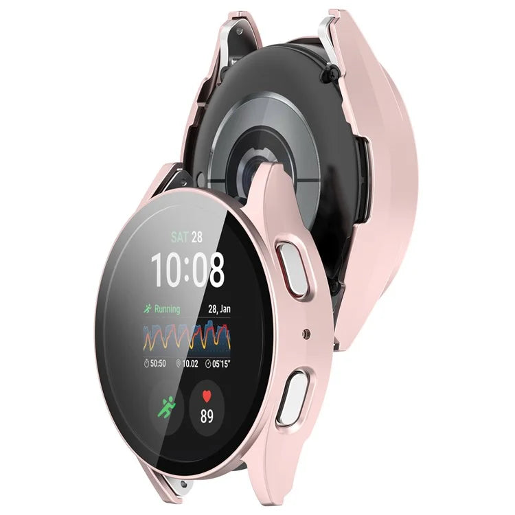 For Samsung Galaxy Watch7 40mm Watch Case PC Cover with Tempered Glass Screen Protector