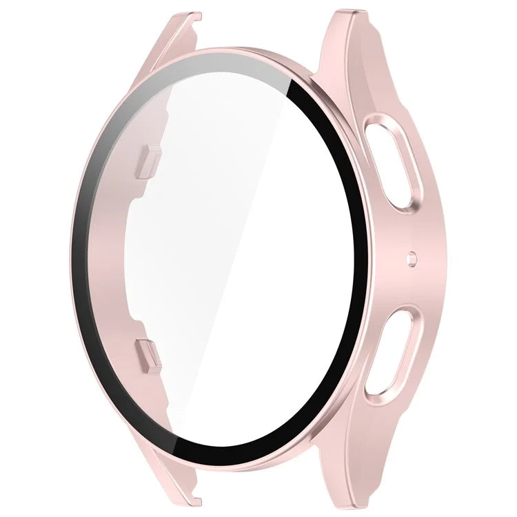 For Samsung Galaxy Watch7 40mm Watch Case PC Cover with Tempered Glass Screen Protector