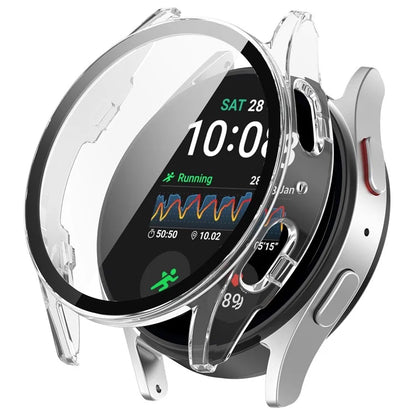 For Samsung Galaxy Watch7 40mm PC Watch Case with Tempered Glass Screen Film