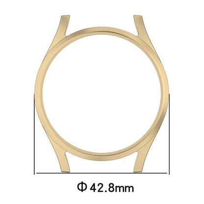 For Samsung Galaxy Watch7 40mm PC Watch Case Half Wrap Watch Cover Protector - Champagne Gold