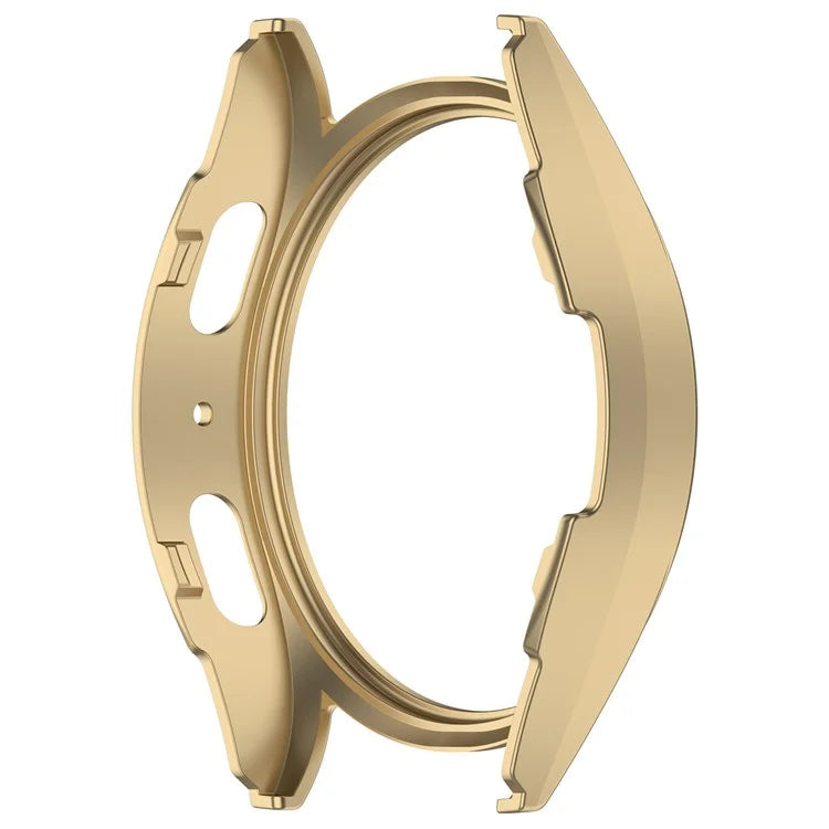 For Samsung Galaxy Watch7 40mm PC Watch Case Half Wrap Watch Cover Protector - Champagne Gold