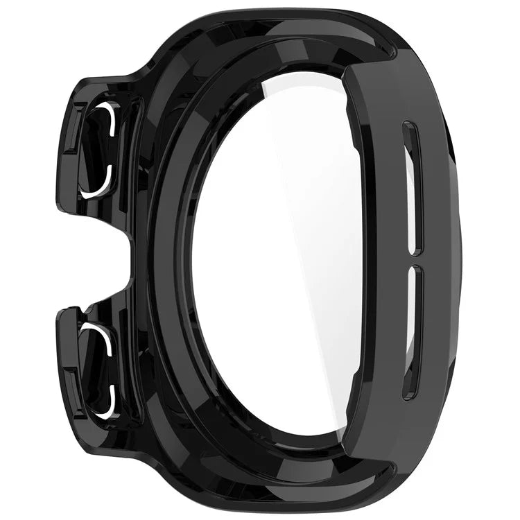 For Samsung Galaxy Watch Ultra 47mm PC Watch Case Anti-Scratch Cover with Tempered Glass Film - Pink