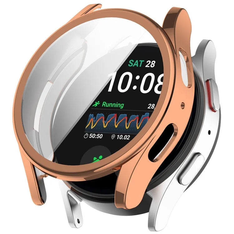 For Samsung Galaxy Watch7 44mm Electroplating TPU Watch Case TPU Full Coverage