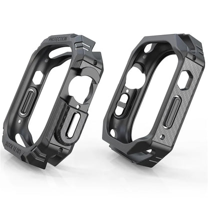 For Apple Watch Ultra 2 49mm / Ultra 49mm Carbon Fiber Smart Watch Case Anti-Scratch Protective Frame