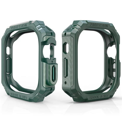 For Apple Watch Ultra 2 49mm / Ultra 49mm Carbon Fiber Smart Watch Case Anti-Scratch Protective Frame