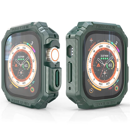 For Apple Watch Ultra 2 49mm / Ultra 49mm Carbon Fiber Smart Watch Case Anti-Scratch Protective Frame