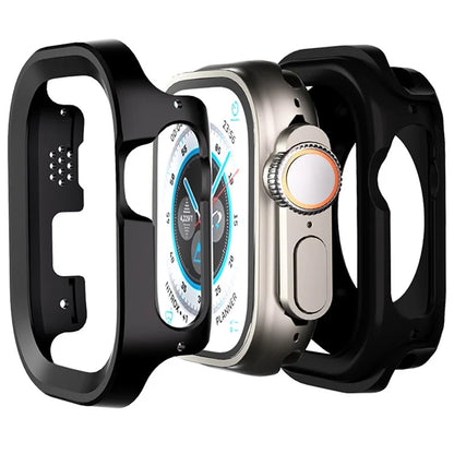 For Apple Watch Ultra / Ultra 2 49mm Protector Aluminum Titanium Alloy+TPU Watch Frame Case