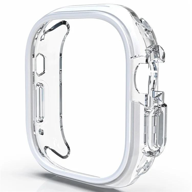 For Apple Watch Ultra / Ultra 2 49mm Hollow-Out PC+TPU Protection Cover Watch Frame Case
