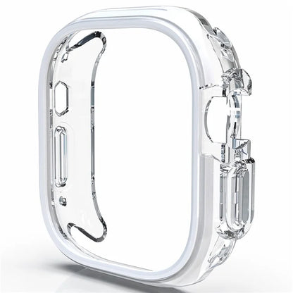 For Apple Watch Ultra / Ultra 2 49mm Hollow-Out PC+TPU Protection Cover Watch Frame Case