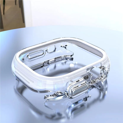 For Apple Watch Ultra / Ultra 2 49mm Hollow-Out PC+TPU Protection Cover Watch Frame Case