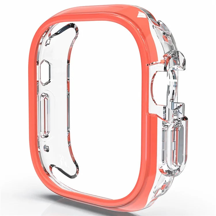 For Apple Watch Ultra / Ultra 2 49mm Hollow-Out PC+TPU Protection Cover Watch Frame Case