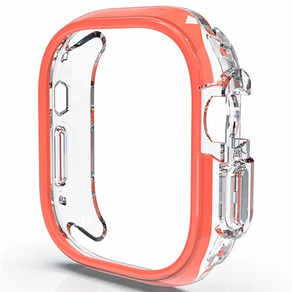For Apple Watch Ultra / Ultra 2 49mm Hollow-Out PC+TPU Protection Cover Watch Frame Case