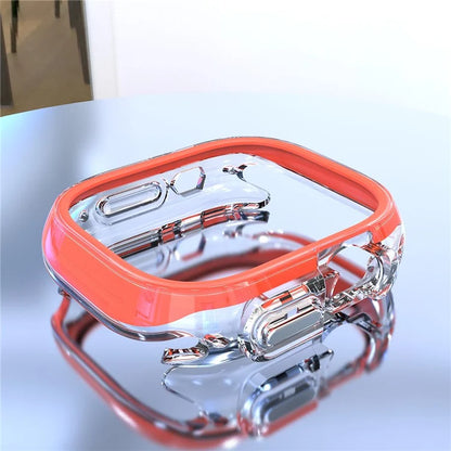 For Apple Watch Ultra / Ultra 2 49mm Hollow-Out PC+TPU Protection Cover Watch Frame Case