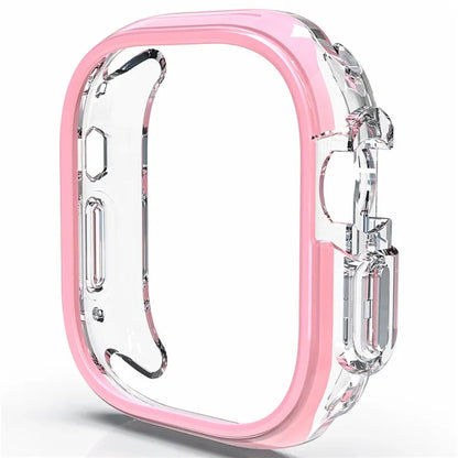 For Apple Watch Ultra / Ultra 2 49mm Hollow-Out PC+TPU Protection Cover Watch Frame Case