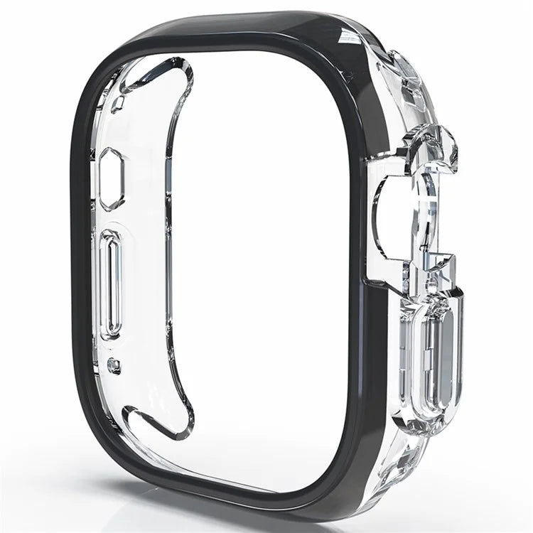For Apple Watch Ultra / Ultra 2 49mm Hollow-Out PC+TPU Protection Cover Watch Frame Case