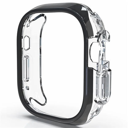 For Apple Watch Ultra / Ultra 2 49mm Hollow-Out PC+TPU Protection Cover Watch Frame Case