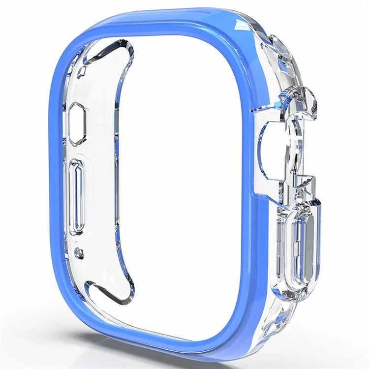 For Apple Watch Ultra / Ultra 2 49mm Hollow-Out PC+TPU Protection Cover Watch Frame Case