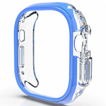 For Apple Watch Ultra / Ultra 2 49mm Hollow-Out PC+TPU Protection Cover Watch Frame Case