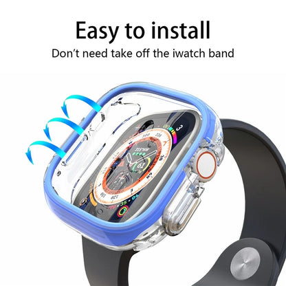 For Apple Watch Ultra / Ultra 2 49mm Hollow-Out PC+TPU Protection Cover Watch Frame Case