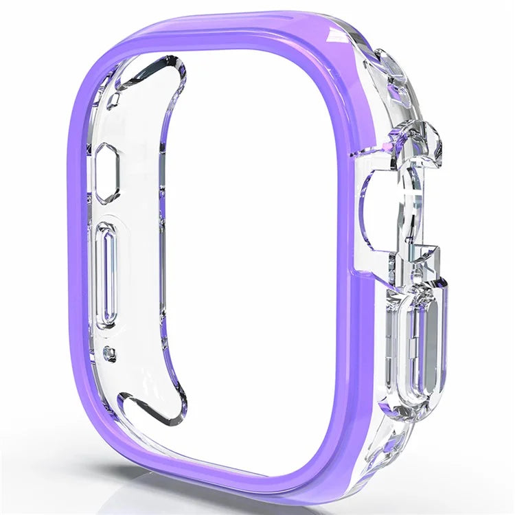 For Apple Watch Ultra / Ultra 2 49mm Hollow-Out PC+TPU Protection Cover Watch Frame Case